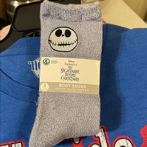 Disney The Nightmare Before Christmas Gray Socks